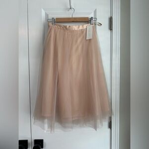 Jenny Yoo Collection Tulle Skirt Champagne NWT Sz S